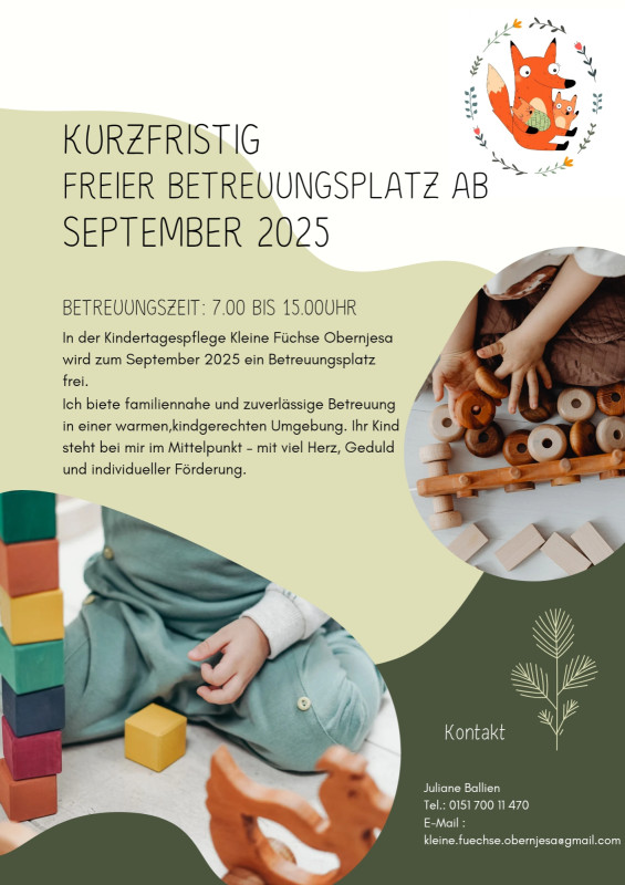 Freier Betreuungsplatz